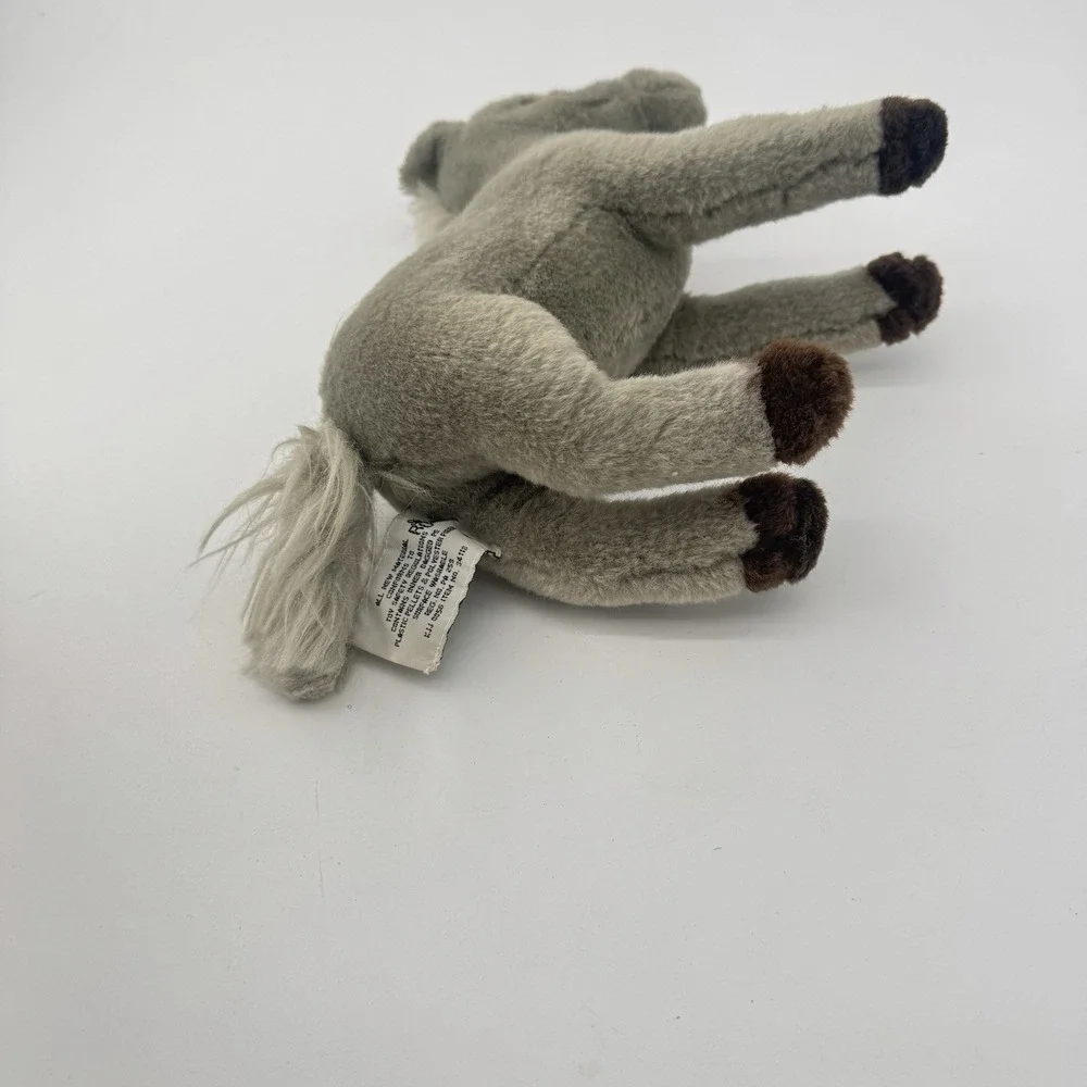 Russ Berrie‎ Yomiko Classics Stallion Horse Plush Gray White Mane Stuffed Animal